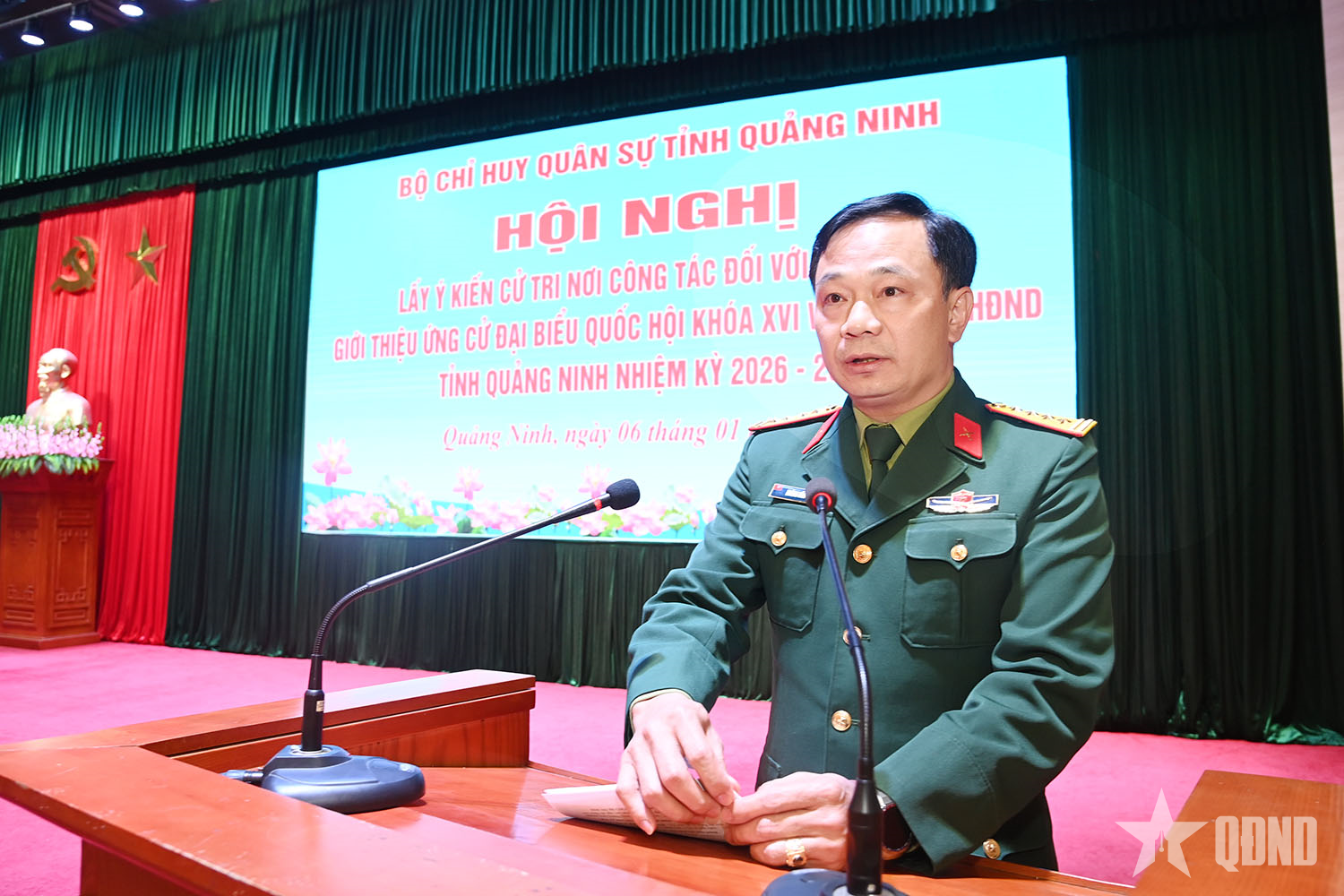 Bộ CHQS tỉnh Quảng Ninh: Hội nghị làm quy trình phát hiện, giới thiệu nhân sự ứng cử đại biểu Quốc hội khóa XVI và đại biểu HĐND tỉnh